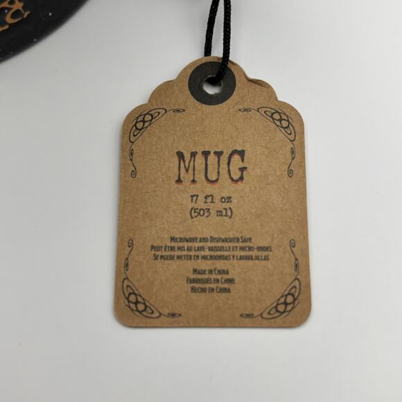 Gloral Design Collections Halloween “Resting Witch Face” Black Orange Mug NWT - Picture 8 of 9